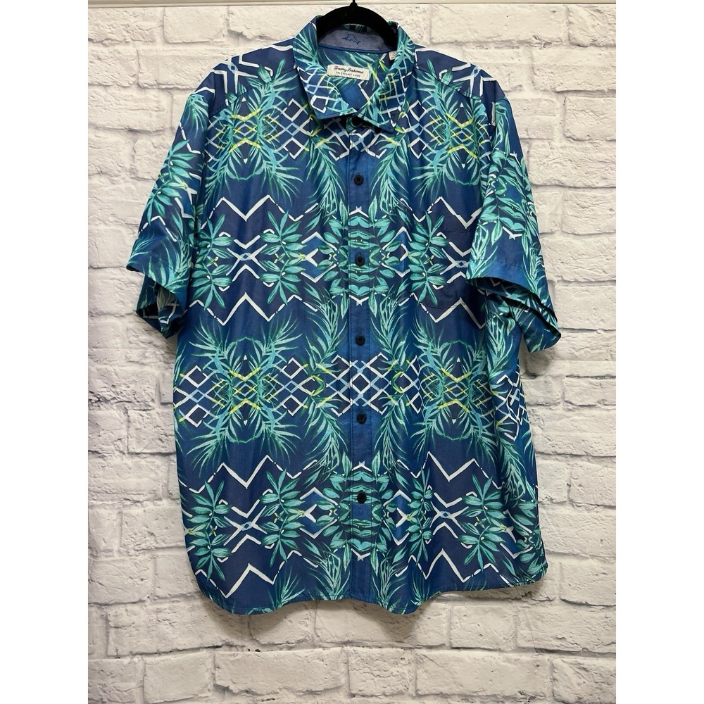 Tommy Bahama Mens The Coconut Point Collection Shirt Size 2XL Resort Casual
